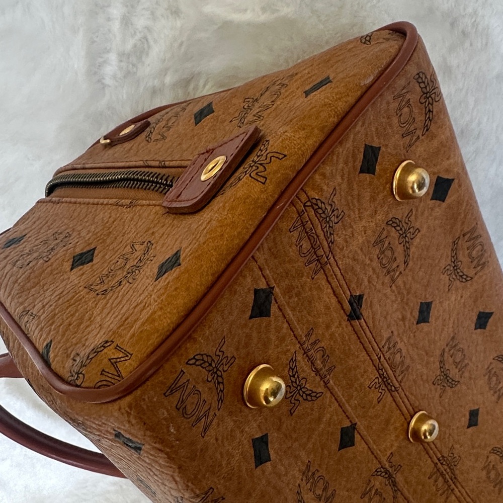 MCM Cognac Visetos Satchel - Picture 12 of 15
